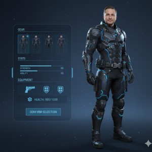 Oyun Karakteri Seçim Arayüzüne Dönüştürme